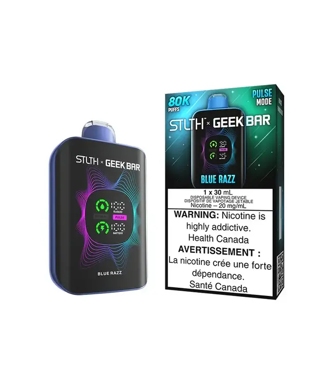 STLTH x GEEK BAR 80K Puff Disposable (Single) Blue Razz (ONTARIO)