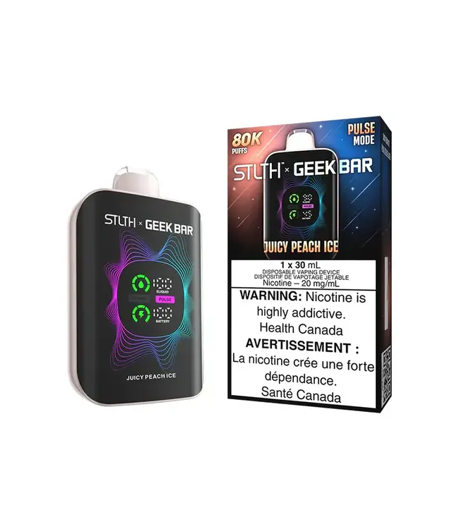 STLTH x GEEK BAR 80K Puff Disposable (Single) Juicy Peach Ice (ONTARIO)