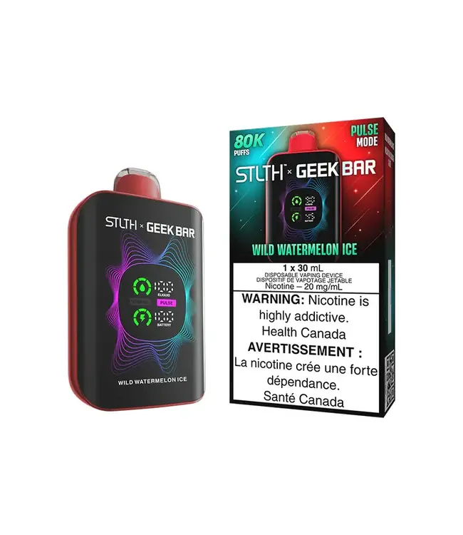 STLTH x GEEK BAR 80K Puff Disposable (Single) Wild Watermelon Ice (ONTARIO)