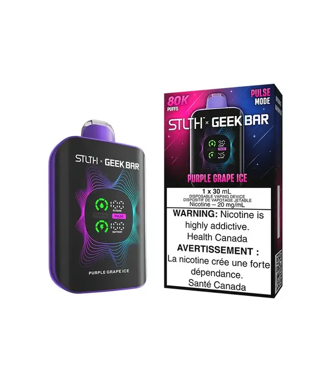 STLTH x GEEK BAR 80K Puff Disposable (Single) Purple Grape Ice (ONTARIO)