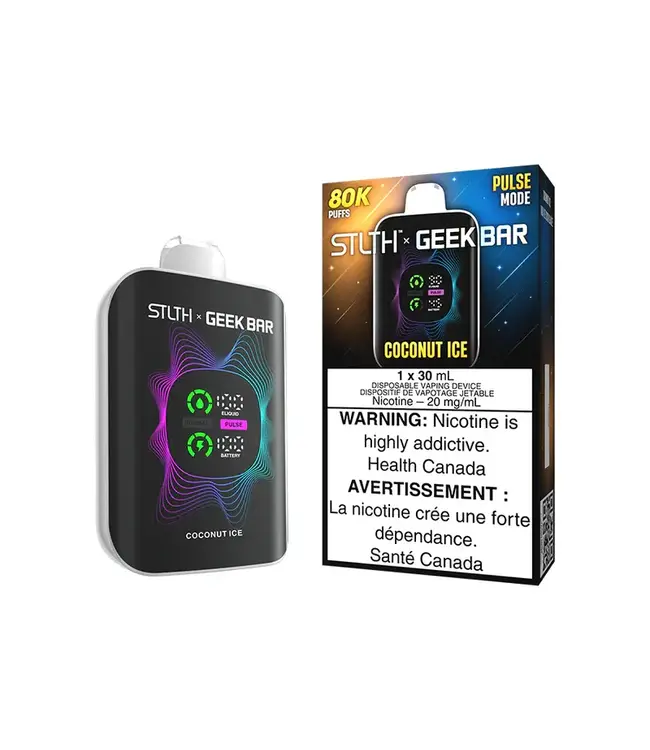 STLTH x GEEK BAR 80K Puff Disposable (Single) Coconut Ice (ONTARIO)