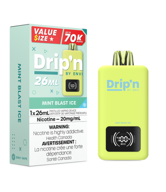 Drip'n 70K Disposable (single) Mint Blast Ice (ONTARIO)