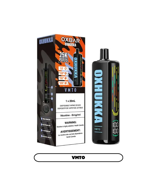 OXBAR OXHUKKA 25K Disposable 20ml - VMTO (ONTARIO)