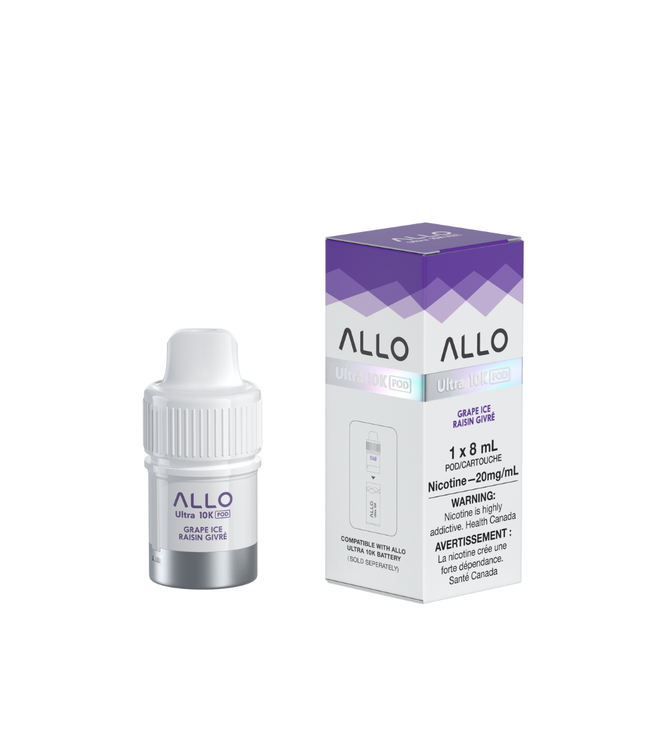 ALLO 10K Pre-Filled Pod 8ml - Grape Ice (ONTARIO)