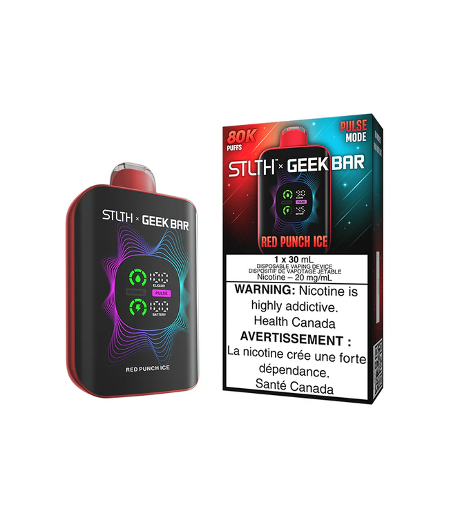 STLTH x GEEK BAR 80K Puff Disposable (Single) Red Punch Ice (ONTARIO)