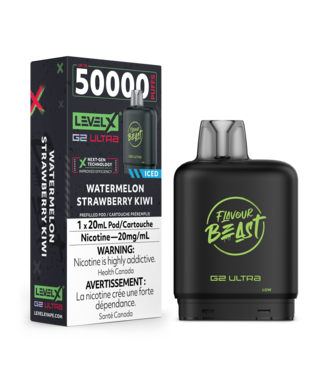 LEVEL X ULTRA - FLAVOUR BEAST Watermelon Strawberry Kiwi Iced (ONTARIO)