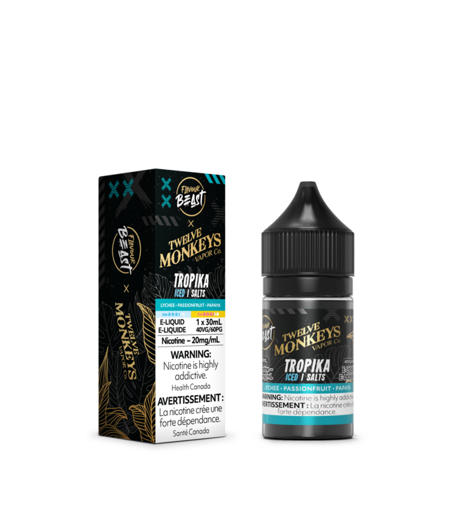 Flavour Beast x Twelve Monkeys Salt 30ml Flavour Beast x Twelve Monkeys Salt - Tropika Iced (ONTARIO)