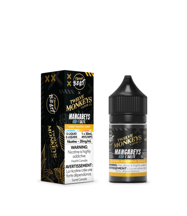 Flavour Beast x Twelve Monkeys Salt 30ml Flavour Beast x Twelve Monkeys Salt - Mangabeys Iced (ONTARIO)