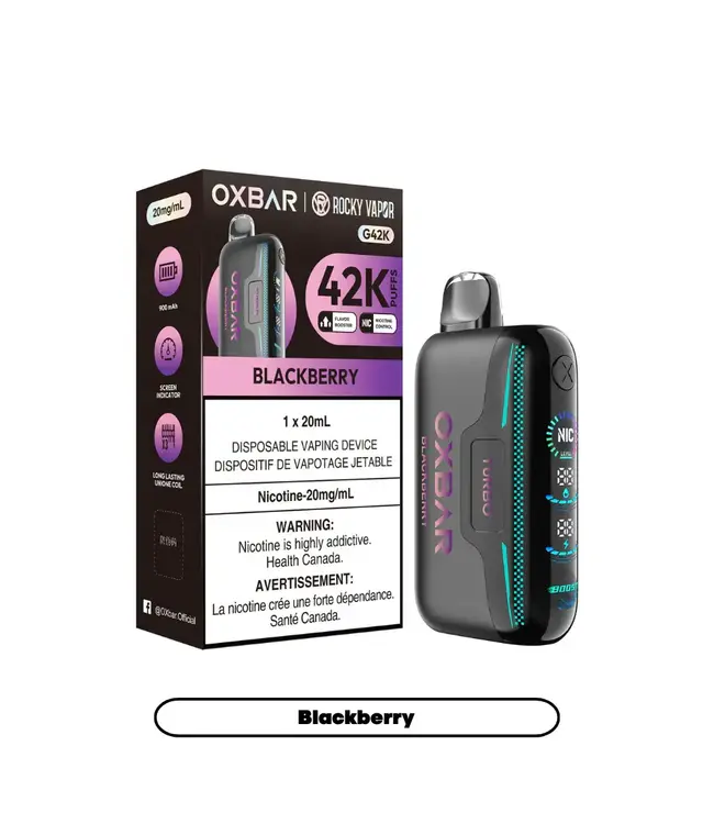 OXBAR 42K 42,000 Puff Disposable (single) Blackberry (ONTARIO)