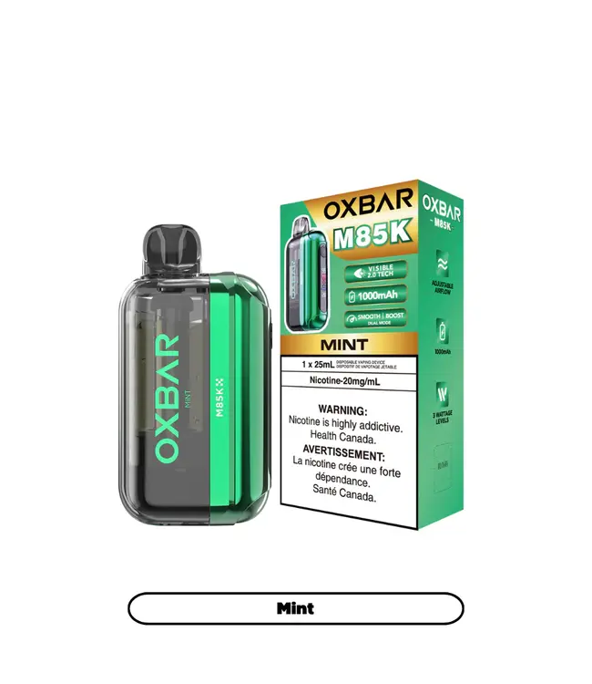 OXBAR 85K 85,000 Puff Disposable (single) Mint (ONTARIO)