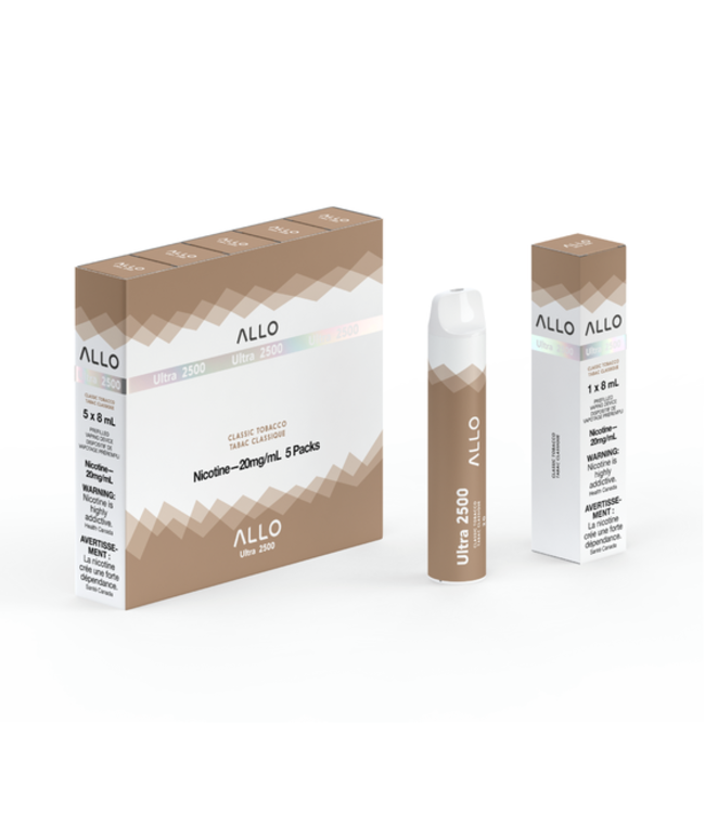 ALLO 2500 Disposable (single) Classic Tobacco (ONTARIO)