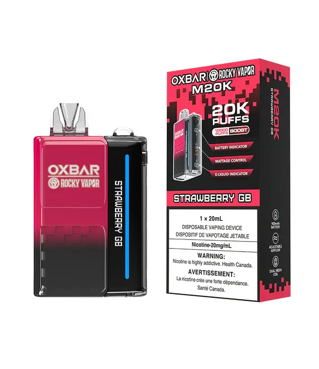 OXBAR 20K Puff Disposable (single) Strawberry GB (ONTARIO)