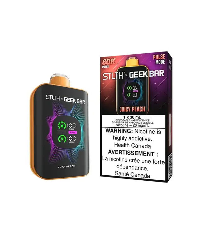 STLTH x GEEK BAR 80K Puff Disposable (Single) Juicy Peach (ONTARIO)