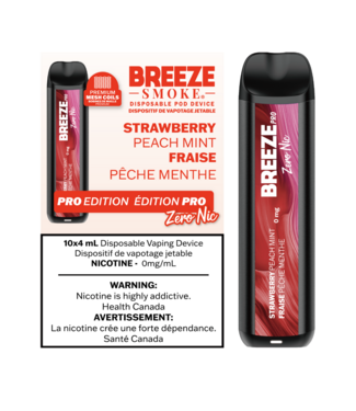 BREEZE PRO ZERO NIC Strawberry Peach Mint (ONTARIO)