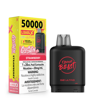 LEVEL X ULTRA - FLAVOUR BEAST Flavour Beast Level X Ultra Pod Gushin Strawberry (ONTARIO)
