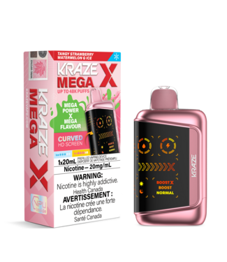 KRAZE MEGA X 48K Tangy Strawberry Watermelon G Ice (ONTARIO)
