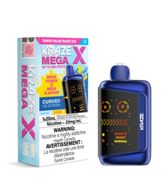 KRAZE MEGA X 48K Tangy Blue Razz Ice (ONTARIO)