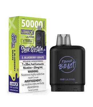 LEVEL X ULTRA - FLAVOUR BEAST Gushin S. Blueberry Grape (ONTARIO)