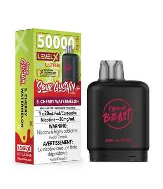 LEVEL X ULTRA - FLAVOUR BEAST Gushin S. Cherry Watermelon (ONTARIO)