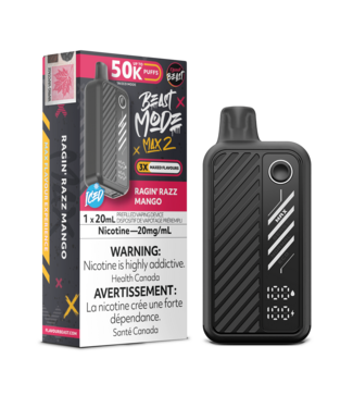 FLAVOUR BEAST MODE MAX 2 - 50K Ragin' Razz Mango Ice (ONTARIO)