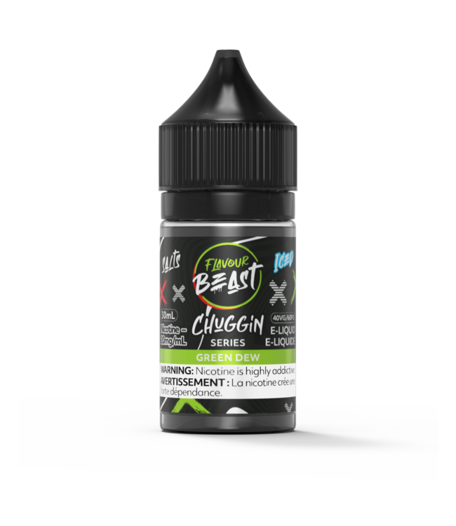 FLAVOUR BEAST SALT Flavour Beast Chuggin' Series Salt - Green Dew Iced (ONTARIO)