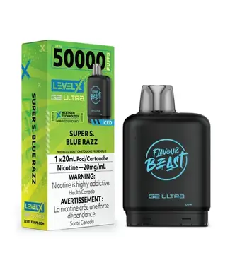 LEVEL X ULTRA - FLAVOUR BEAST Super S. Blue Razz Iced (ONTARIO)