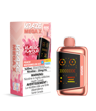 KRAZE MEGA X 48K Peach Watermelon Ice (ONTARIO)