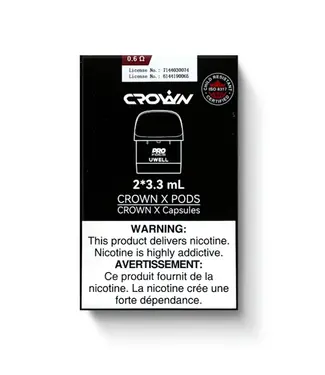 Uwell Crown X 3.3ml Pods (full box - pack of 2)