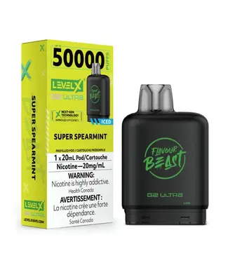 LEVEL X ULTRA - FLAVOUR BEAST Super Spearmint Iced (ONTARIO)