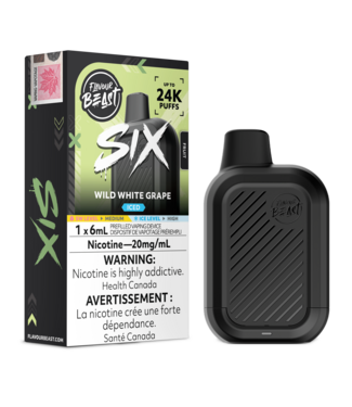 FLAVOUR BEAST SIX Wild White Grape Iced (ONTARIO)