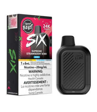 FLAVOUR BEAST SIX Supreme Strawberry Kiwi Iced (ONTARIO)
