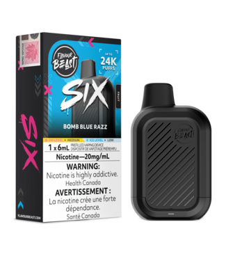 FLAVOUR BEAST SIX Bomb Blue Razz (ONTARIO)