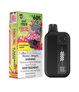 FLAVOUR BEAST MODE MAX 3 - 60K S. Gushin' Raspberry Lemon (ONTARIO)