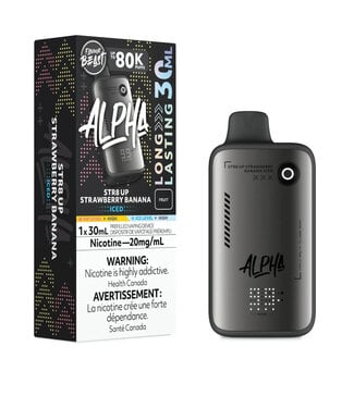Flavour Beast Alpha 80k STR8 UP Strawberry Banana Iced (ONTARIO)