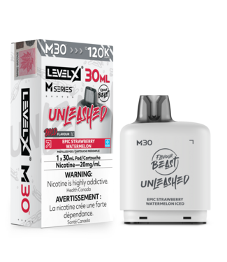 LEVEL X M-SERIES - FLAVOUR BEAST UNLEASHED Epic Strawberry Watermelon Iced (ONTARIO)