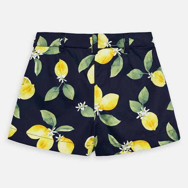 lemon print shorts