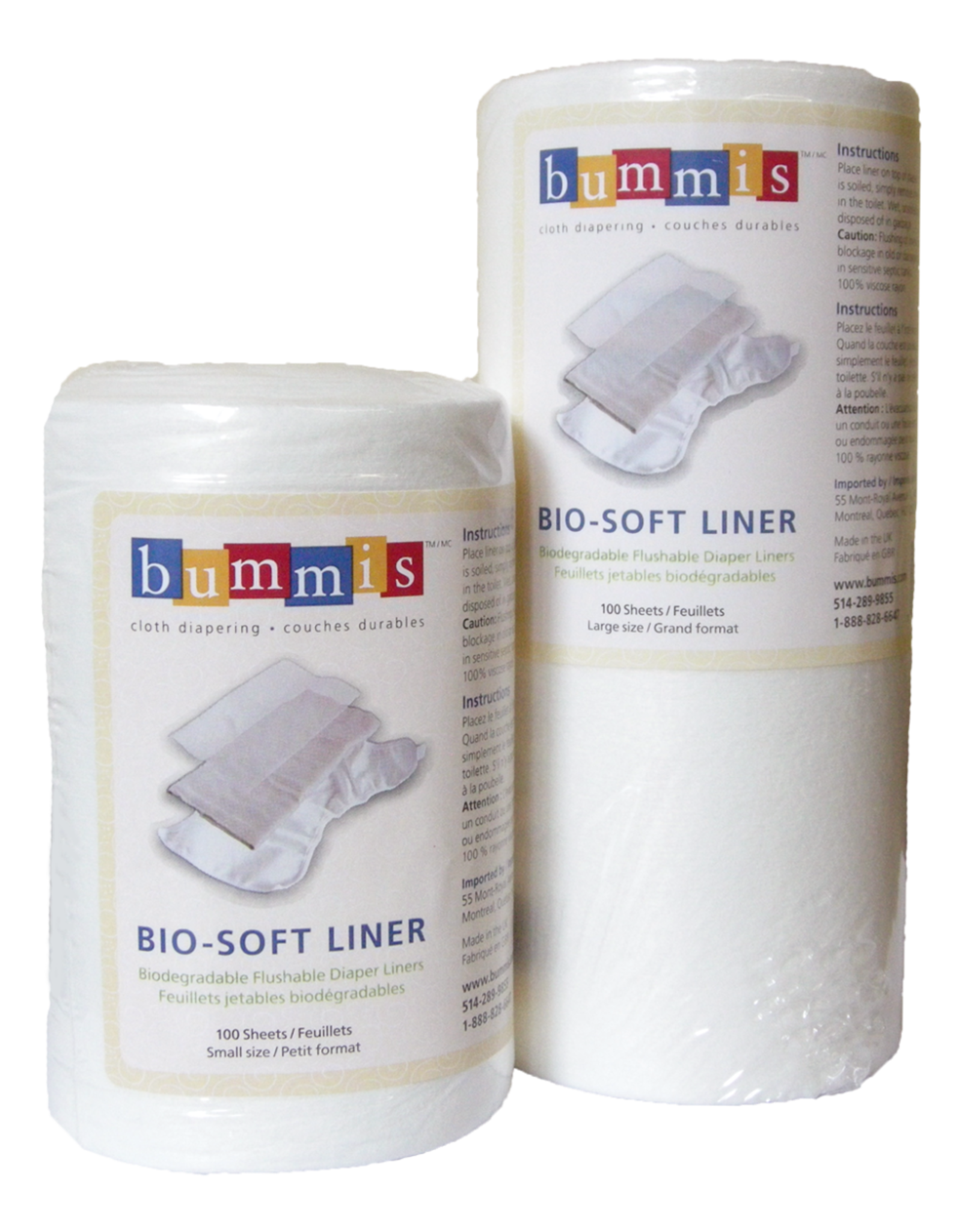 Bummis Bio-Soft Liner - Small Size - 100 sheets