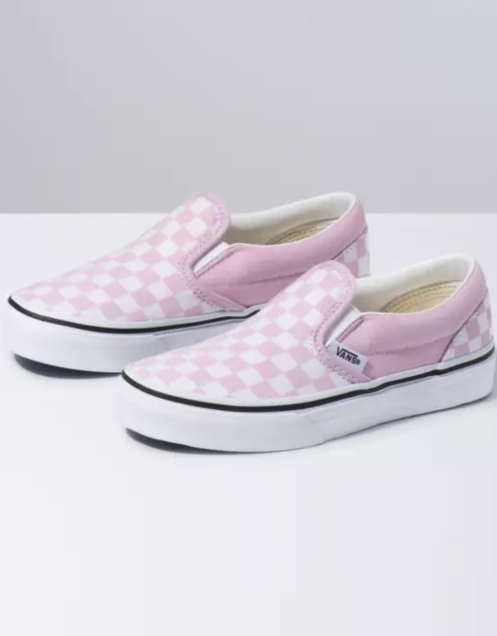 pink vans checkered