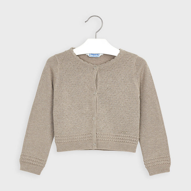 gold cardigan
