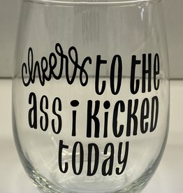 Cheers My Dears Cheers Stemless Wine Glass