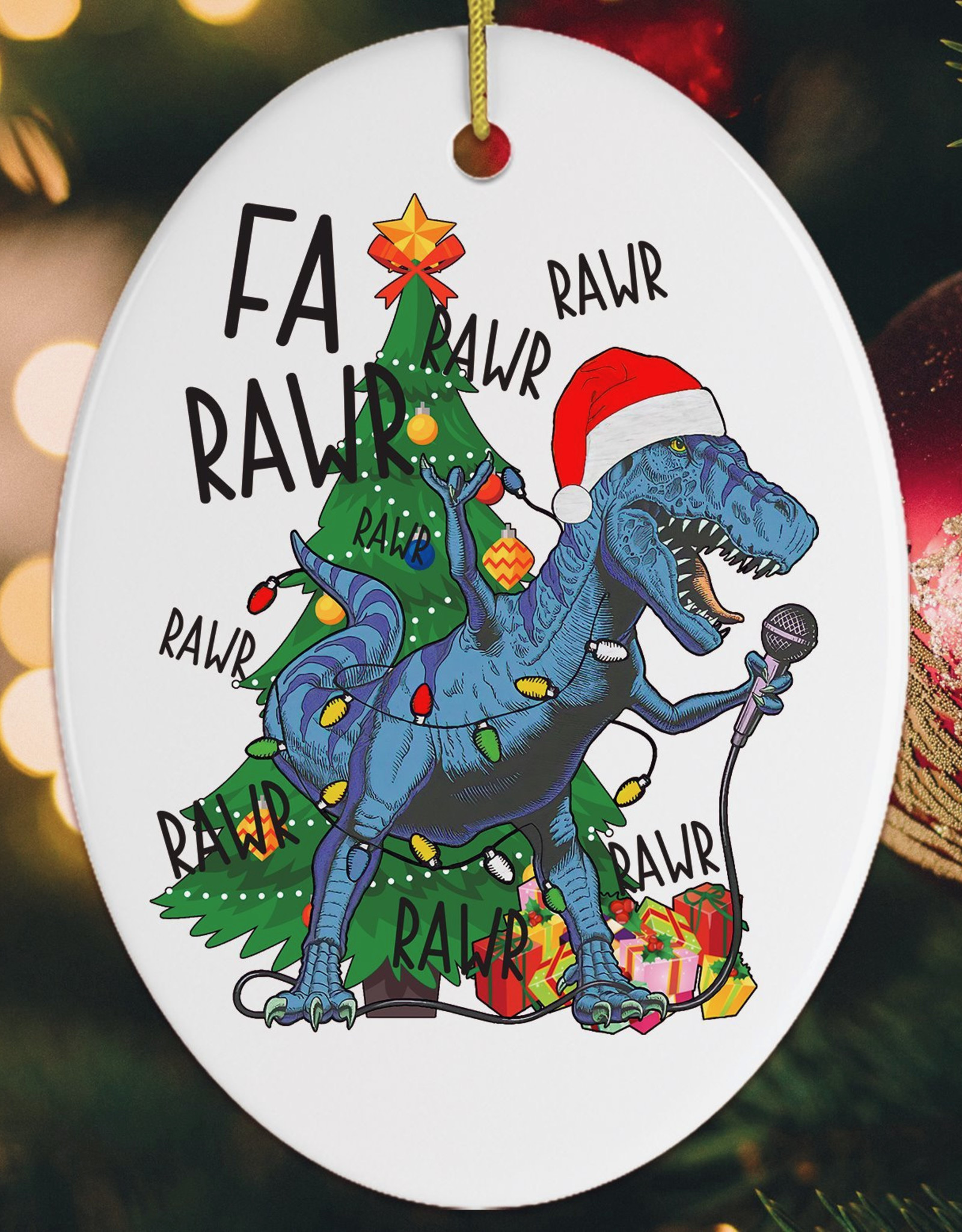 Ornamentlly Yours FaRawr Karaoke Ornament