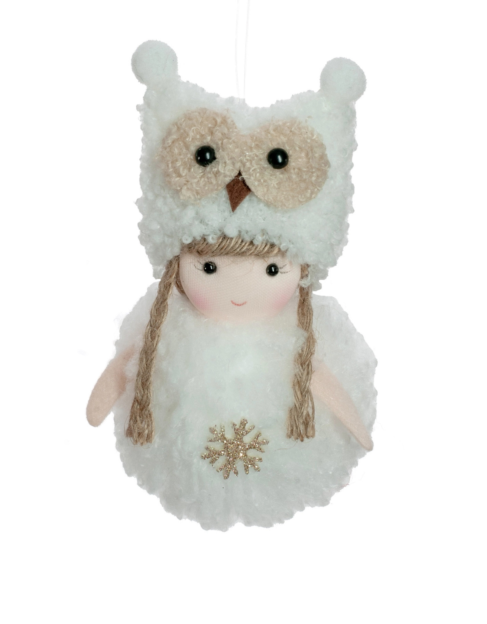 Starlight Trading Co Little Girl Owl Ornament