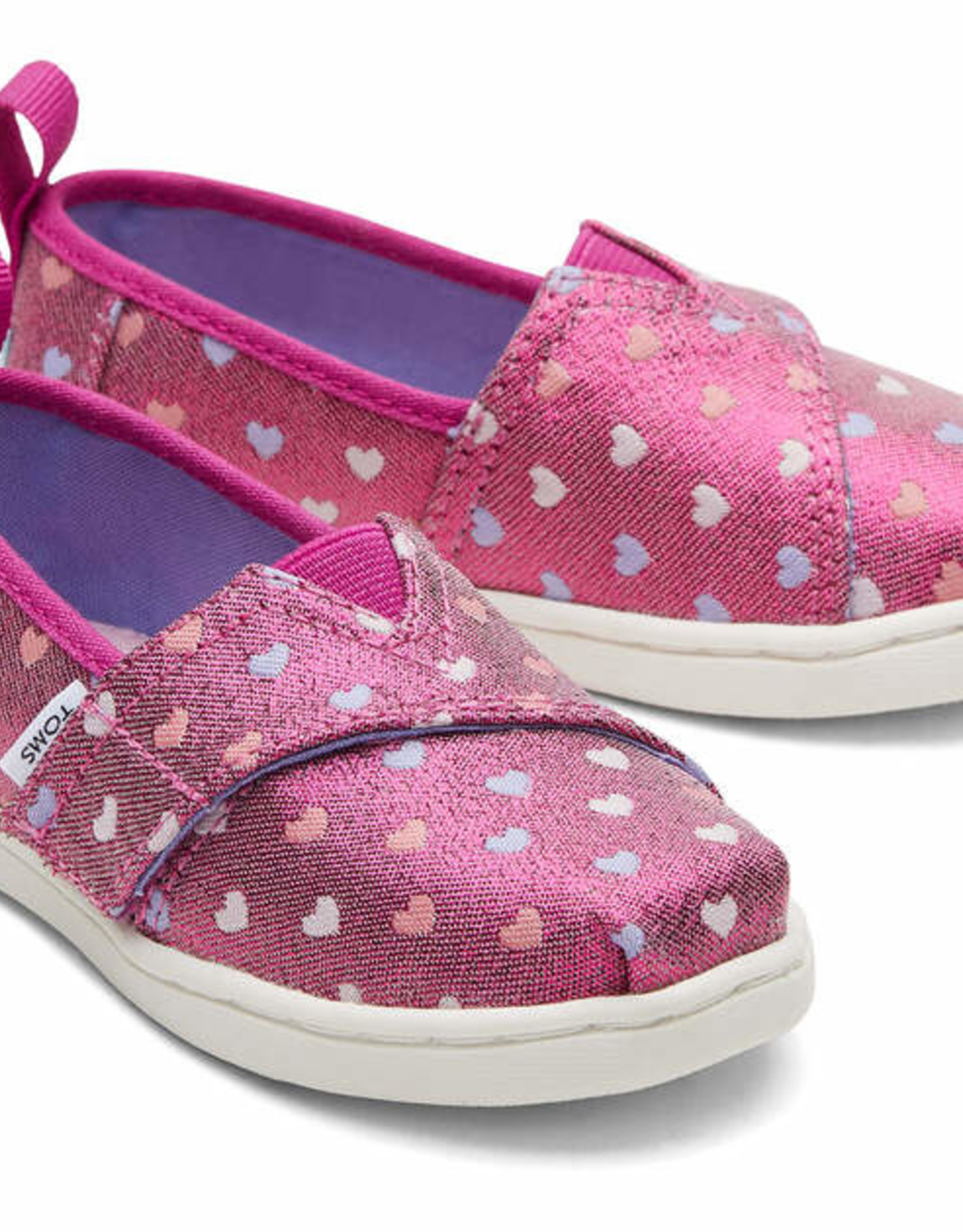 TOMS FA22 ALP Dark Fucshia Glim Heart