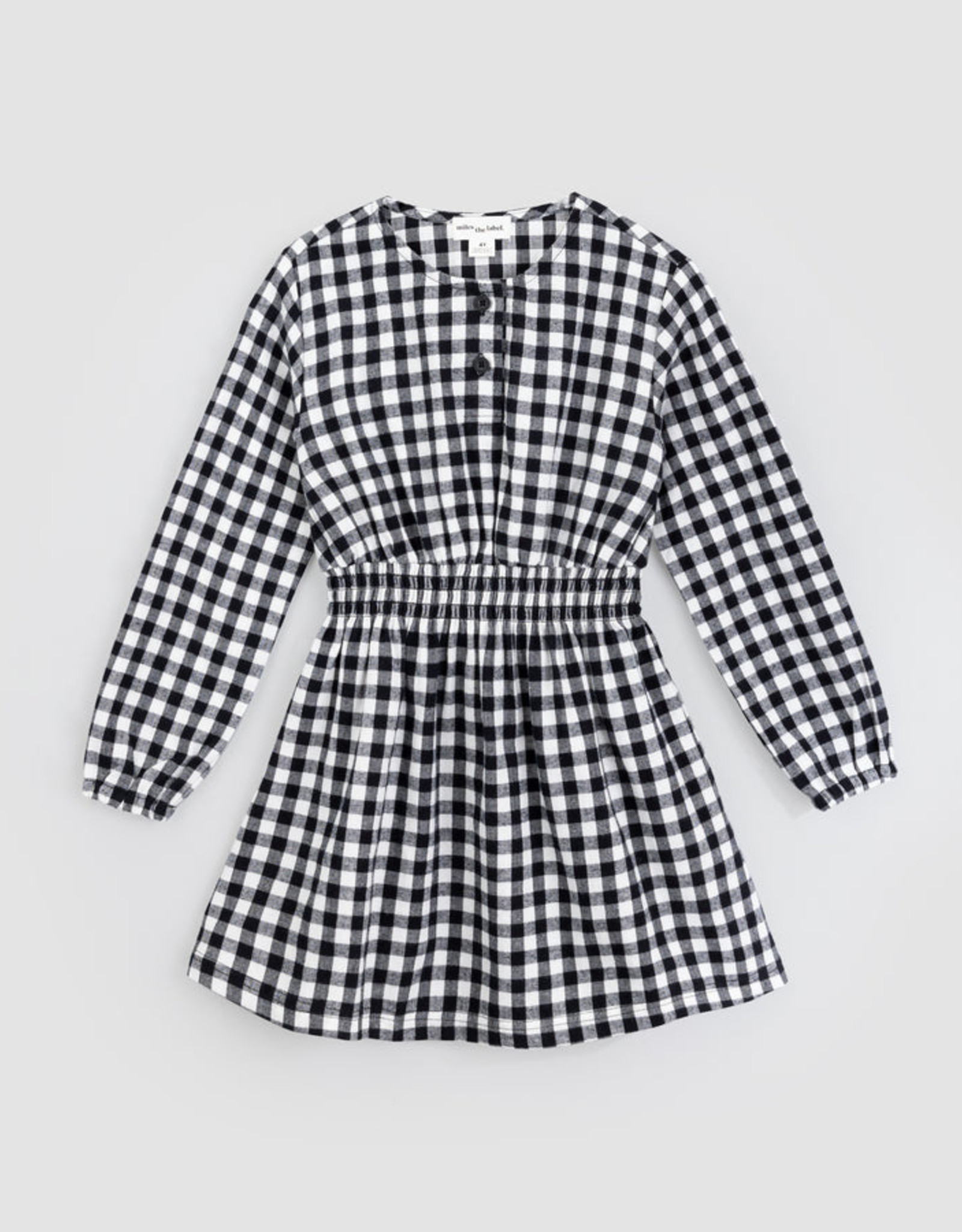 Miles FA22 G Black Check Dress