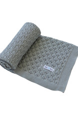 Beba Bean Open Knit Blanket 40"x40"