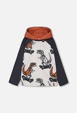 DeuxParDeux FA23 B Dino Hooded Top