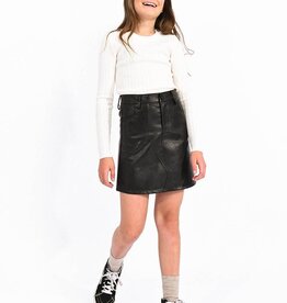 Molly Bracken FA23 G Faux Leather Skirt