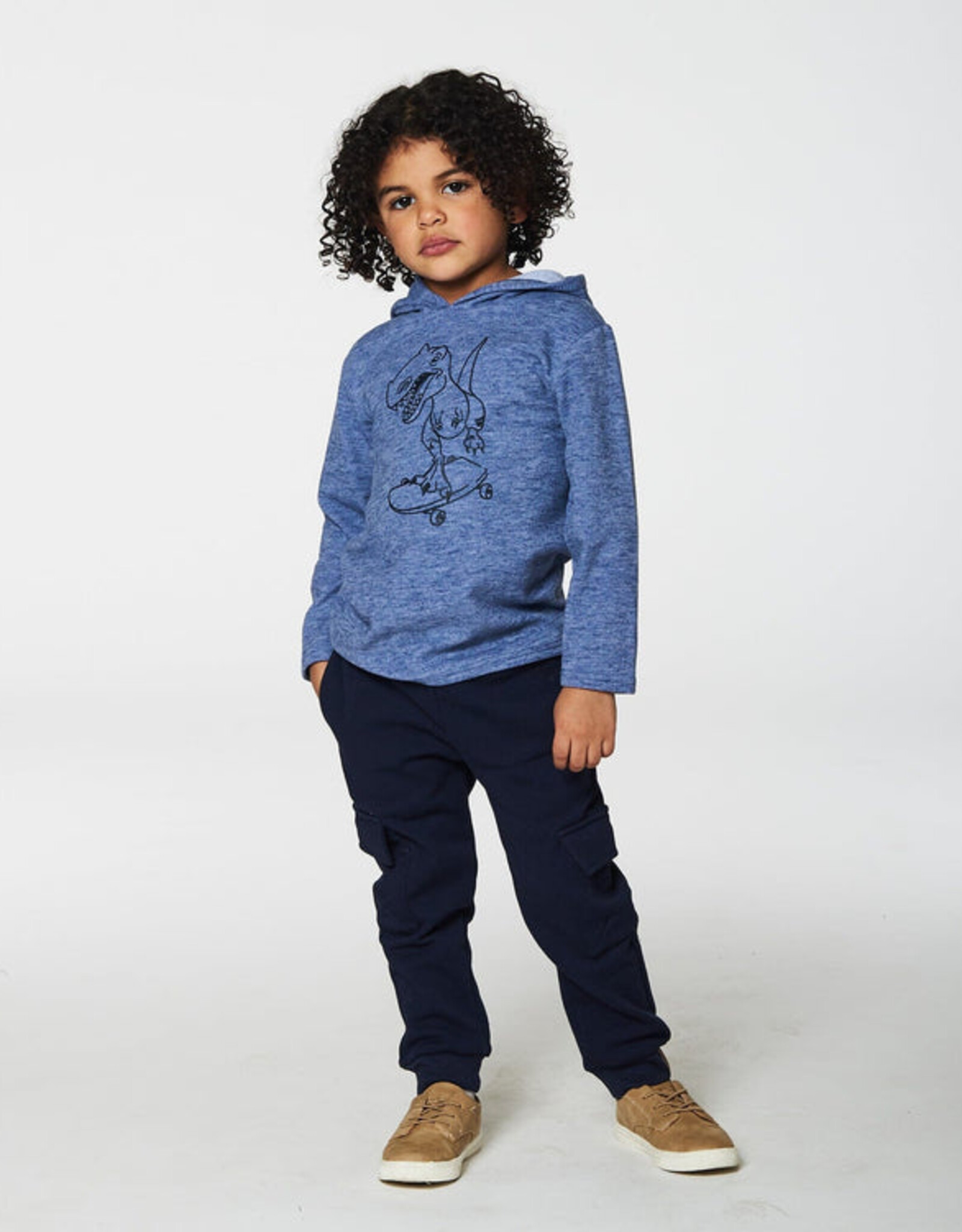 DeuxParDeux FA24 B Hooded Dino Shirt