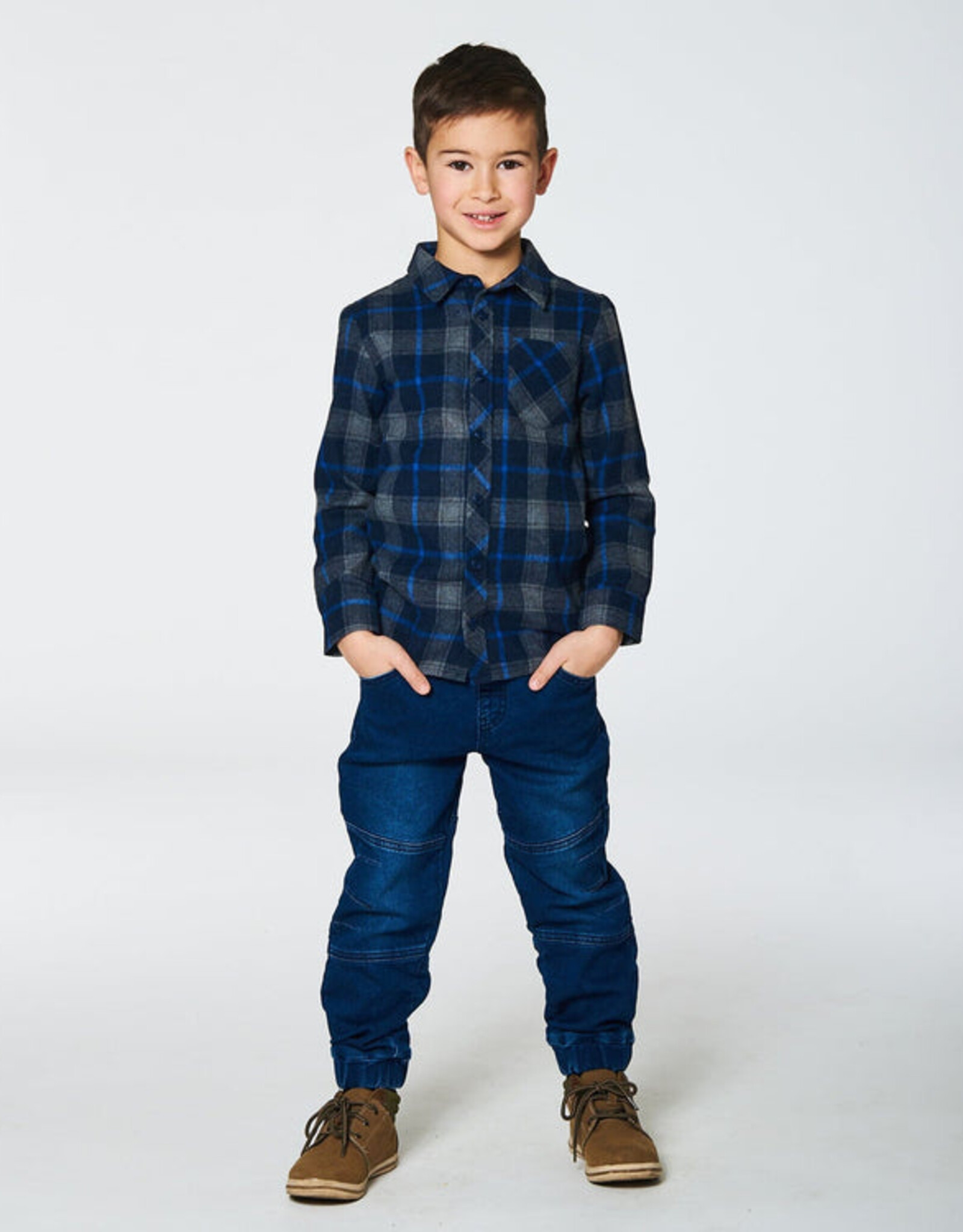 DeuxParDeux FA24 B Plaid Shirt w/Pocket