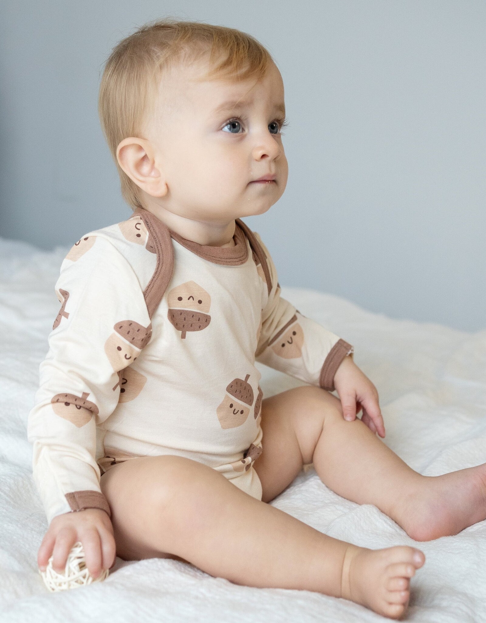 Silkberry FA24 BbyB Acorn LS Onesie